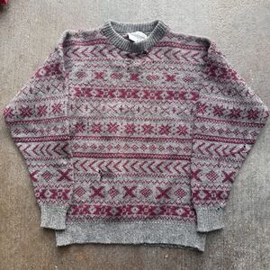 Alps 90s Men’s Knit Sweater Size Medium Vintage Distressed